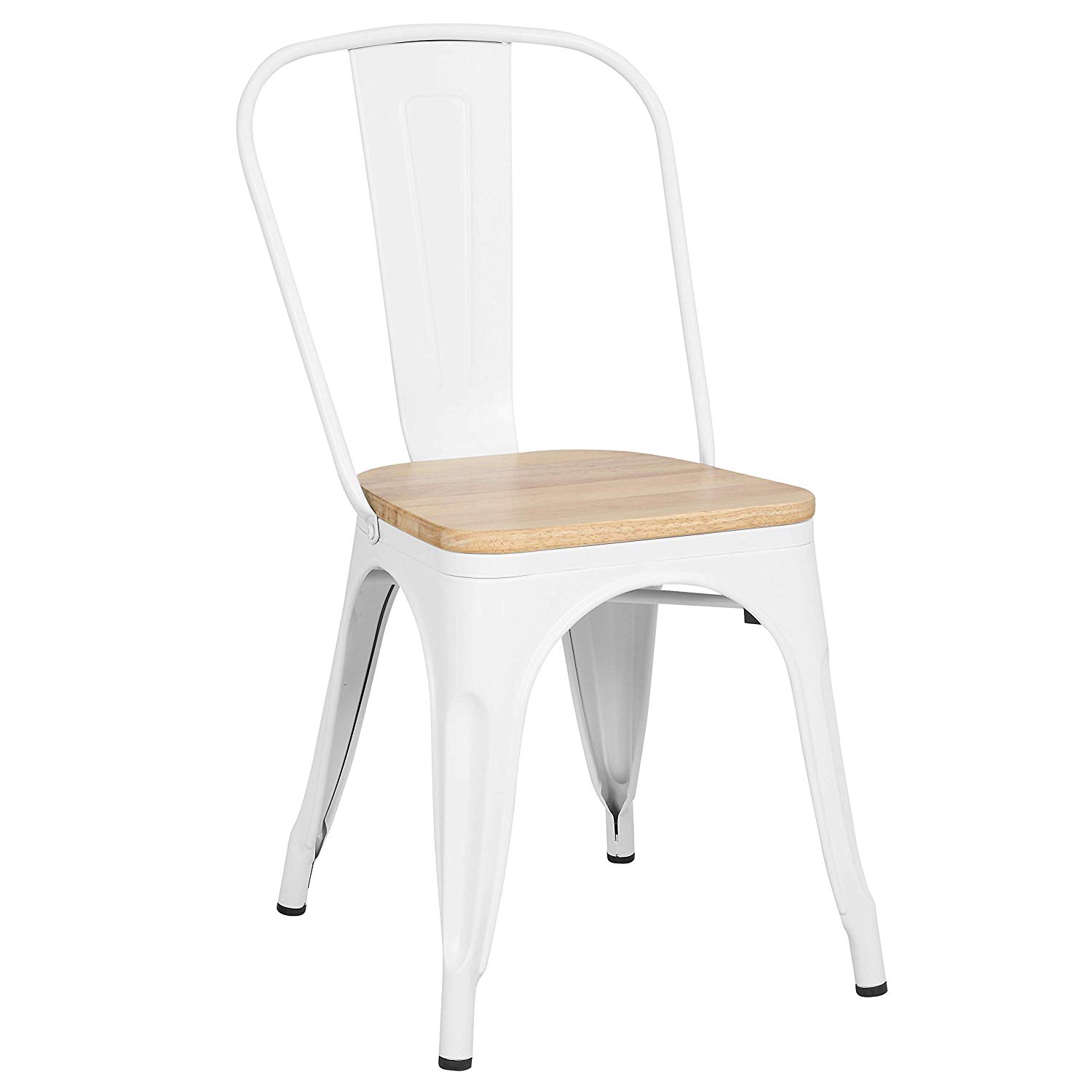 SILLA TOLIX ASIENTO MADERA BLANCA De Pies A Cabeza Store